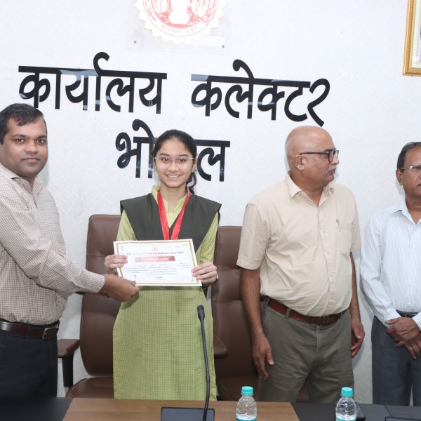 PSY Meritorious honor in Bhopal Collectorate (State Level)