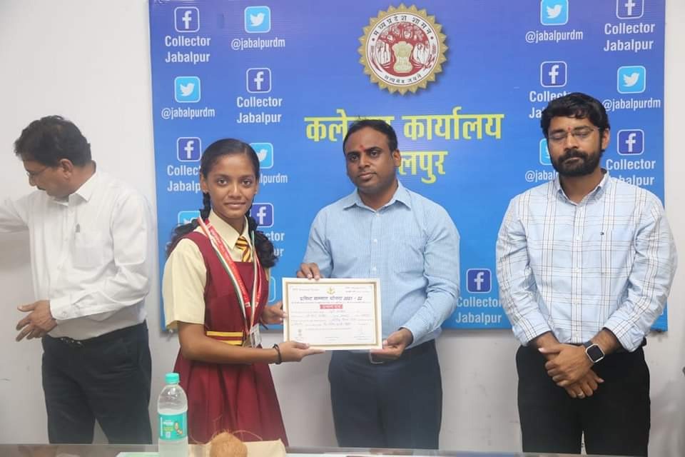 PSY Meritorious honor in Jabalpur Collectorate